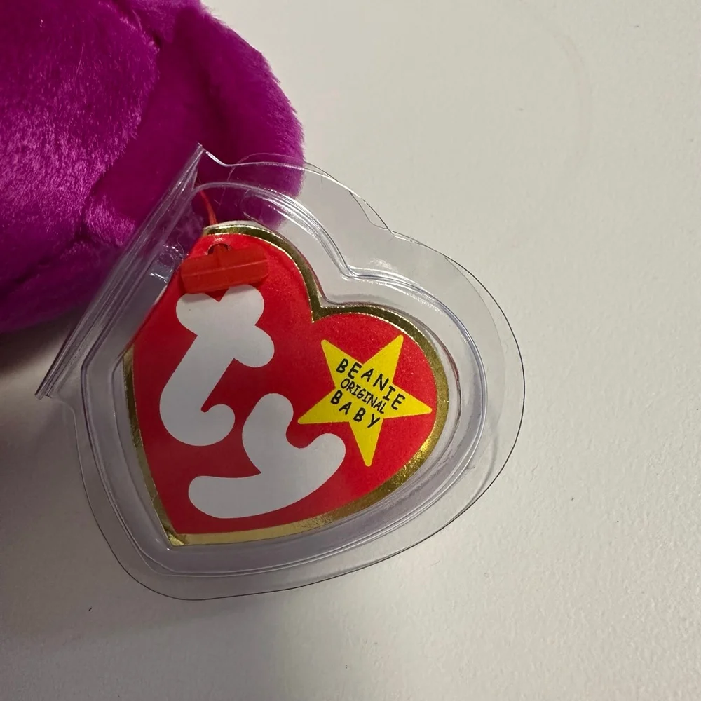 Ty Beanie Baby Millennium Bear Purple Plush Toy 1999 Canadian Tush Tag NEW NWT